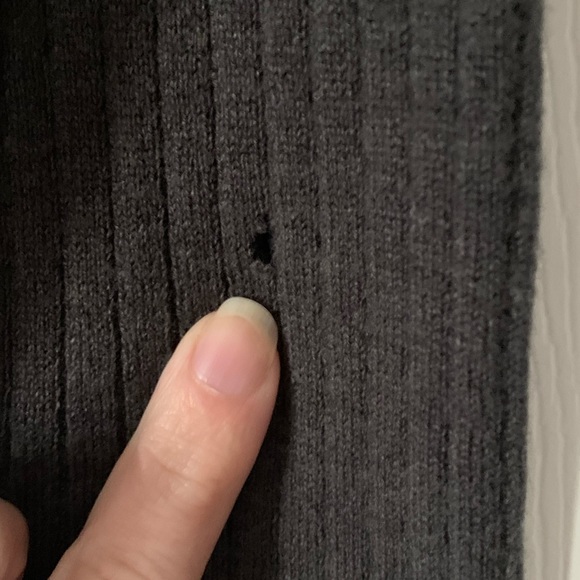 Vintage Versace Jeans Couture Mens  Cardigan Ribbed Sweater Full Zip Gray Size L - Picture 5 of 12